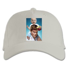 Baseball cap with Print Dexter Cute Hero Print - white