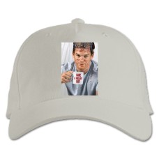Baseball cap with Print Dexter Killer Day - white