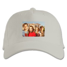 Baseball cap with Print Santa Clarita Diet Main Heroes - white