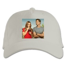 Baseball cap with Print Santa Clarita Diet Characters - white