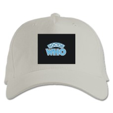 Baseball cap with Print Doctor Who Logo - white
