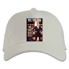 Baseball cap with Print Doctor Who Print - white