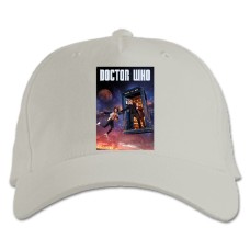 Baseball cap with Print Doctor Who Theme - white