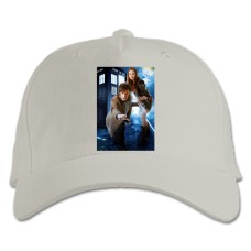 Baseball cap with Print Doctor Who Heroes Print - white