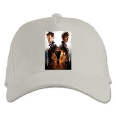 Baseball cap with Print Doctor Who Main Heroes - white