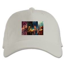 Baseball cap with Print Doctor Who Heroes Art - white