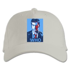 Baseball cap with Print Doctor Who Art - white