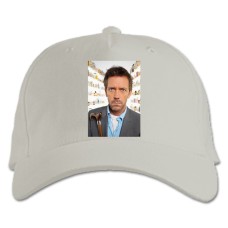 Кепка з принтом Доктор Хаус Головний Герой - біла