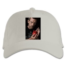 Кепка з принтом Доктор Хаус Героїчний Принт - біла