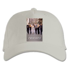 Baseball cap with Print Friends Heroes - white