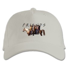 Baseball cap with Print Friends Main Heroes Print - white