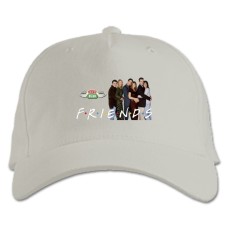 Baseball cap with Print Friends Cute Heroes - white