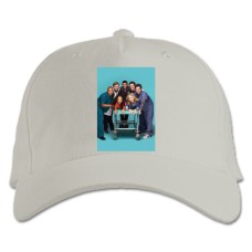 Baseball cap with Print Scrubs Heroes - white