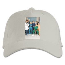 Baseball cap with Print Scrubs Main Heroes - white
