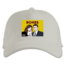 Baseball cap with Print Bones Art Edition - white