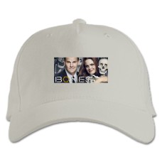 Baseball cap with Print Bones Theme - white