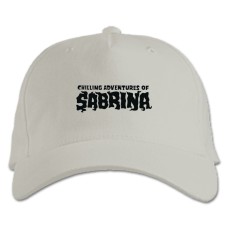 Baseball cap with Print Chilling Adventures Of Sabrina Logo - white