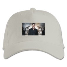 Бейсболка с принтом Люцифер Персонаж - белая
