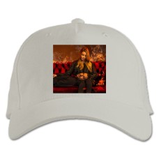 Бейсболка с принтом Люцифер Главные Персонажи - белая