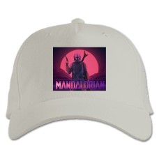 Baseball cap with Print The Mandalorian Modern Print - white