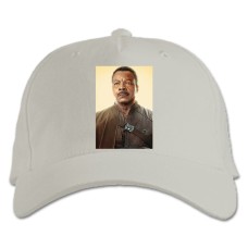 Baseball cap with Print The Mandalorian Greef Carga - white
