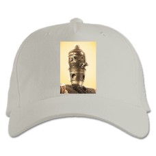 Baseball cap with Print The Mandalorian Ig-11 - white