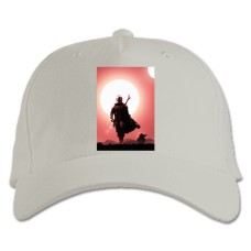 Baseball cap with Print The Mandalorian Heroes - white