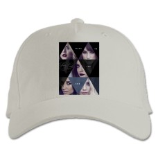 Бейсболка с принтом Милые Обманщицы Принт Девушки - белая