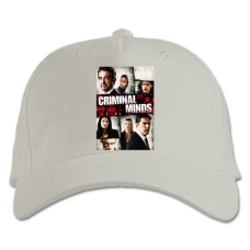 Baseball cap with Print Criminal Minds Theme - white