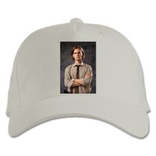Baseball cap with Print Criminal Minds Dr. Spencer Reid Print - white