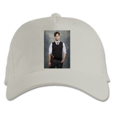 Baseball cap with Print Criminal Minds Hero Spencer Reid Print - white