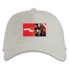 Baseball cap with Print Criminal Minds Theme Print - white