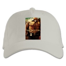Baseball cap with Print True Detective Theme - white