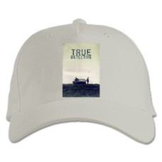 Baseball cap with Print True Detective Print - white