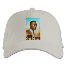 Baseball cap with Print True Detective Hero Print - white
