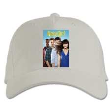 Бейсболка с принтом Новенькая Главные Герои Принт - белая