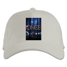 Бейсболка с принтом Однажды В Сказке Главная Тема - белая