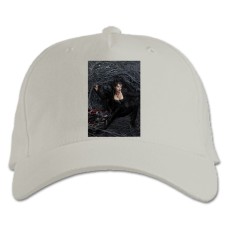 Бейсболка с принтом Однажды В Сказке Ведьма - белая