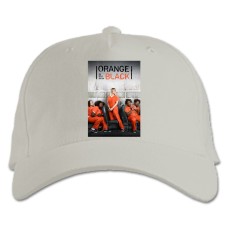 Бейсболка с принтом Оранжевый Хит Сезона Тематика Принт - белая