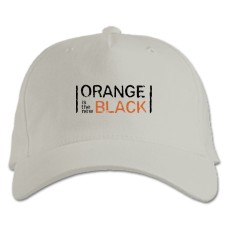 Бейсболка с принтом Оранжевый Хит Сезона Логотип - белая