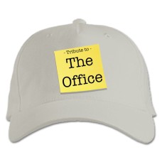 Бейсболка с принтом Офис Логотип - белая