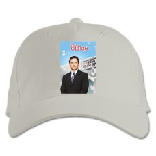 Бейсболка с принтом Офис Майкл Скотт Герой - белая