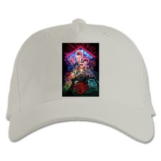 Baseball cap with Print Stranger Things Theme - white