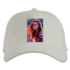 Baseball cap with Print Stranger Things Max Mayfield - white