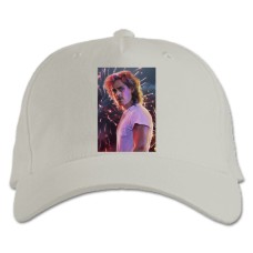 Baseball cap with Print Stranger Things Billy Hargrove - white