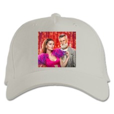 Бейсболка с принтом Папик Главные Герои - белая