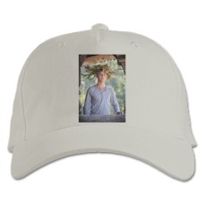 Бейсболка с принтом Последний Москаль Валера - белая