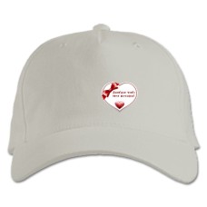 Baseball cap with Print Valentine's Day Love You My Lovely - white