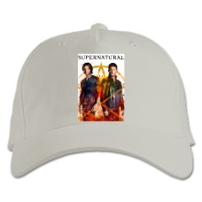 Baseball cap with Print Supernatural Winchester Brothers - white