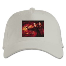 Baseball cap with Print Supernatural Main Heroes - white
